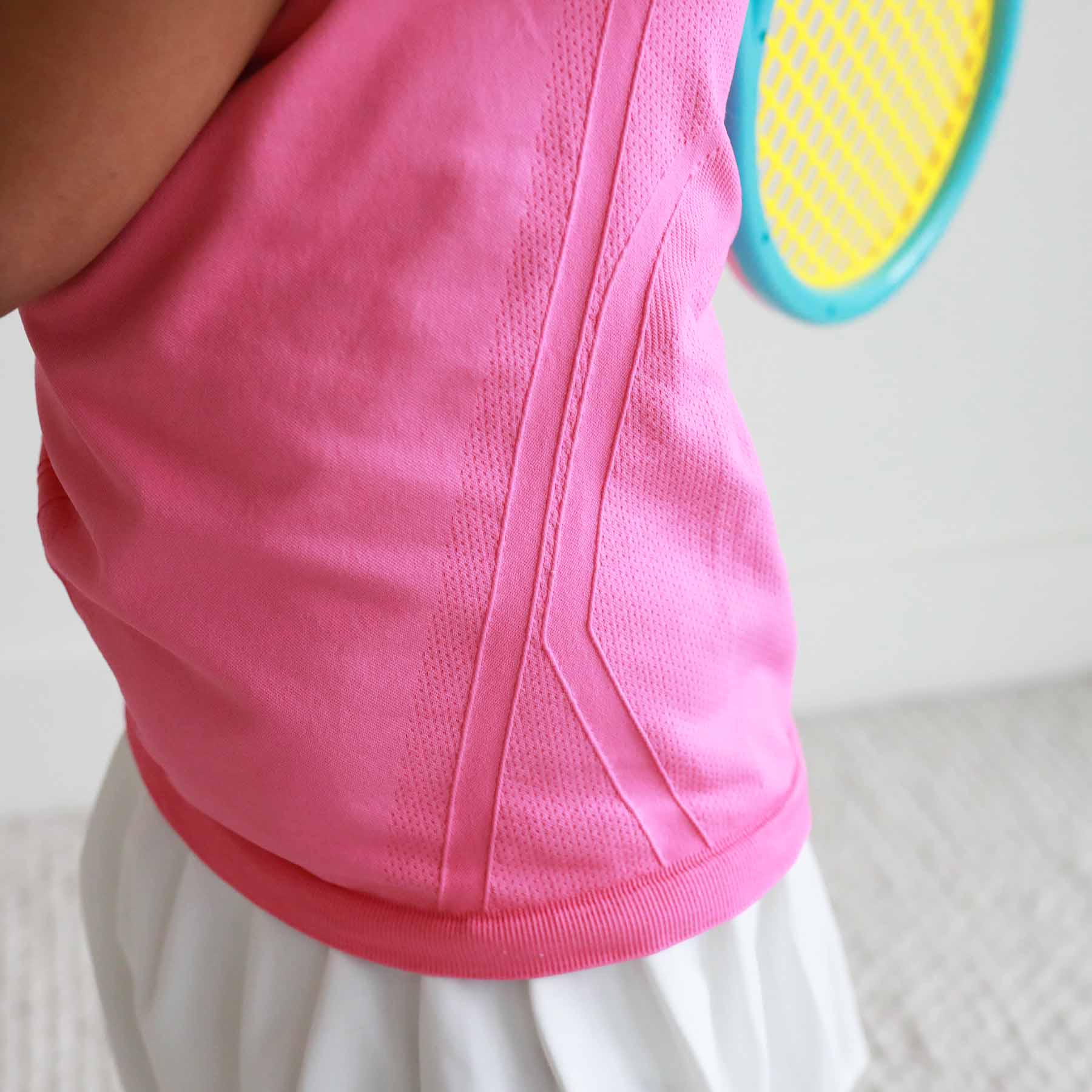 Kids Active Short Sleeve Athletic Top | Power Pink