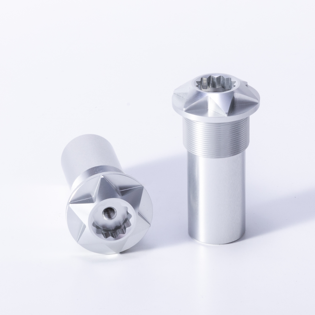 RCR Bright Silver Steering Head Nut