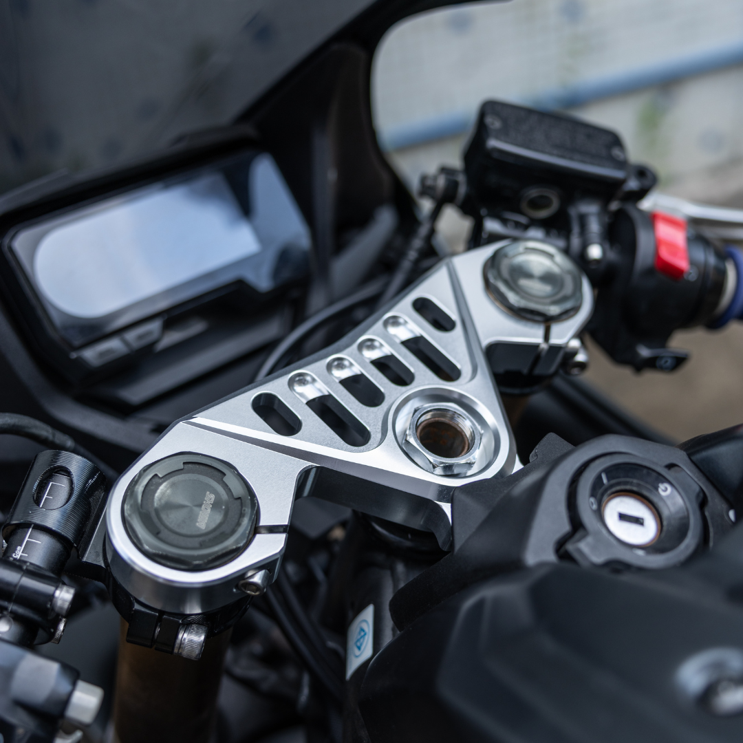 RCR Frosted Silver Top Triple Clamp For HONDA CBR650R