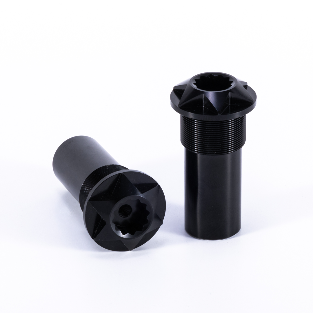 RCR Bright Black Steering Head Nut