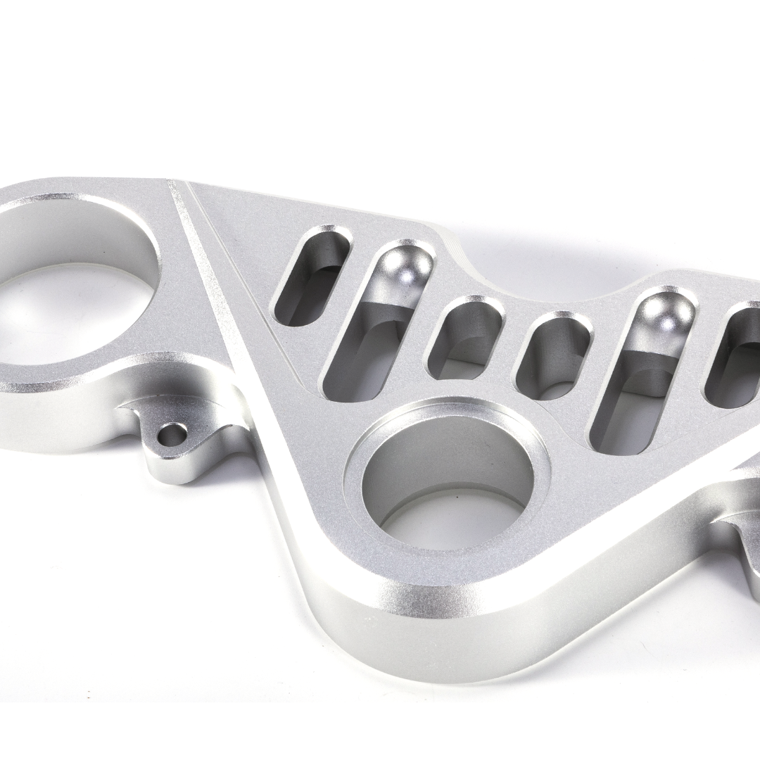 RCR Frosted Silver Top Triple Clamp For QJMOTOR SRK800RR & 600RS