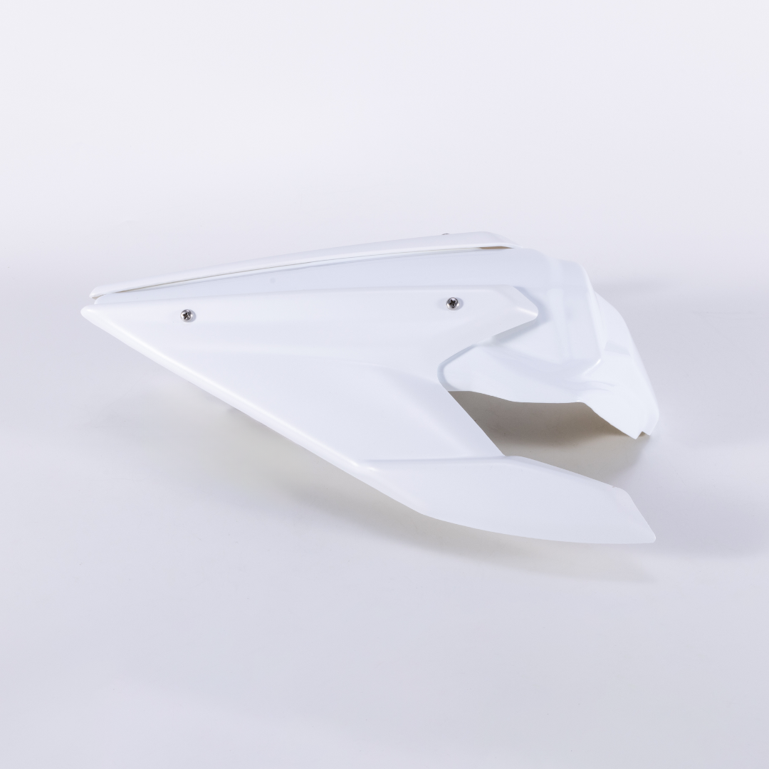 RCR Bright White Rear Seat For QJMOTOR SRK800RR(Matte White Rear Wing)