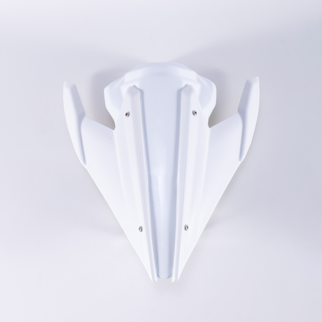 RCR Bright White Rear Seat For QJMOTOR SRK800RR（Matte White Rear Wing）