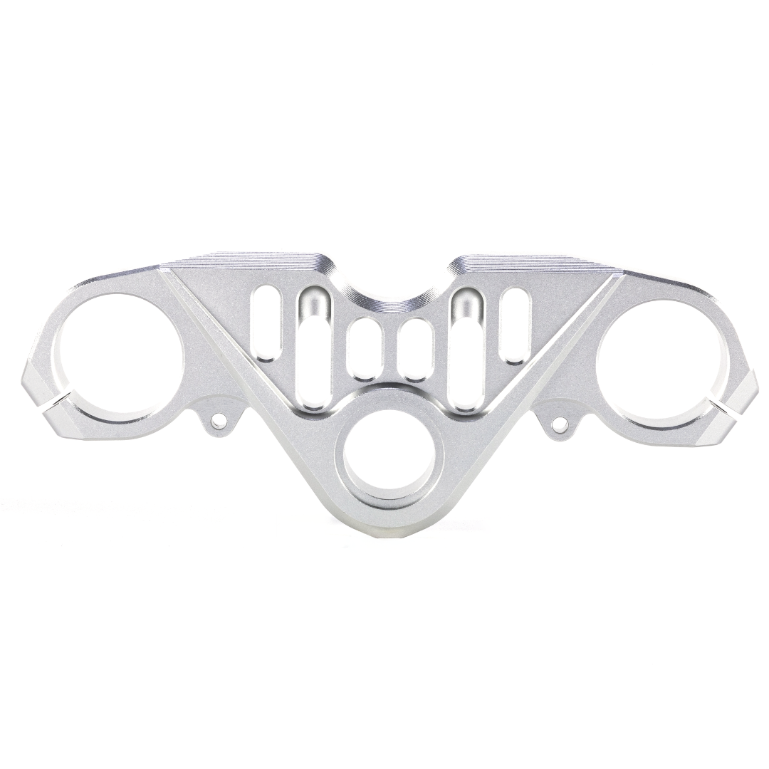 RCR Frosted Silver Top Triple Clamp For QJMOTOR SRK800RR & 600RS