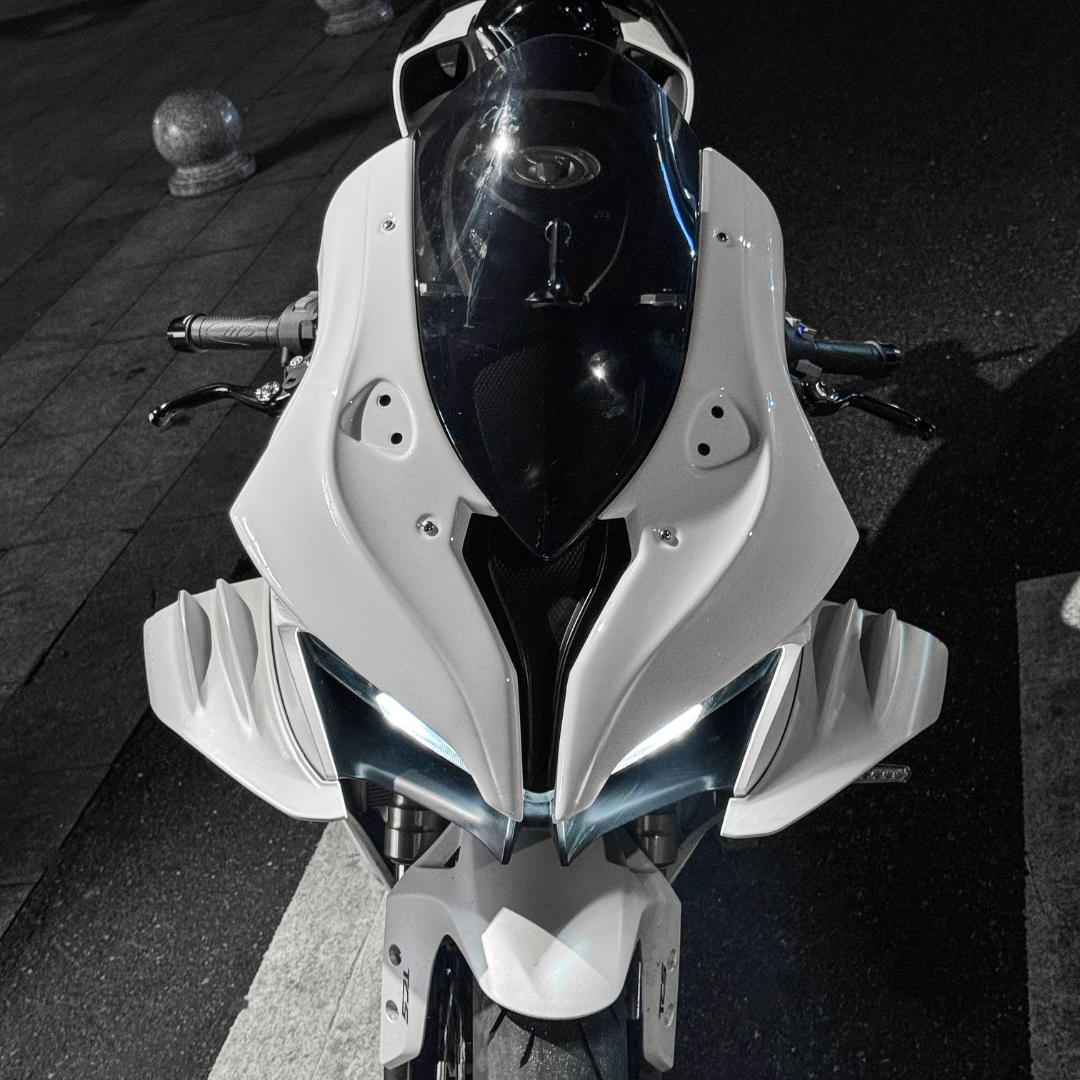 RCR FRONT ASSEMBLY (WINDSHIELD+FRONT GUARD) QJMOTOR SRK800RR & 600RS