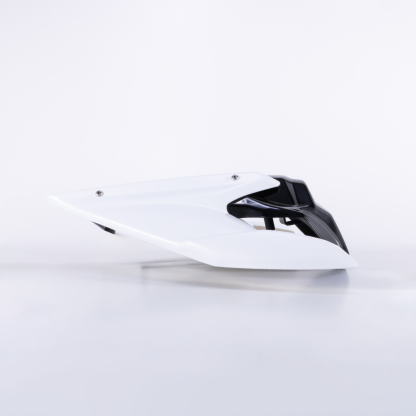 RCR Bright Black Rear Seat For QJMOTOR SRK800RR（Matte White Rear Wing）