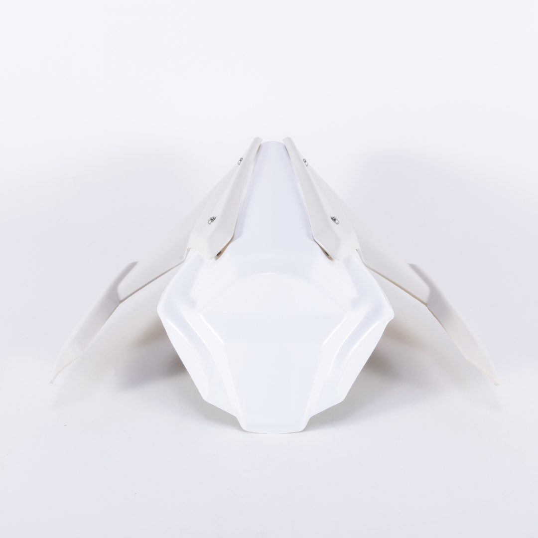 RCR Bright White Rear Seat For QJMOTOR SRK600RS（Beige Rear Wing）