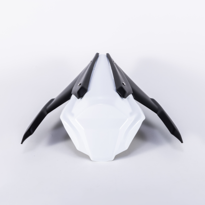 RCR Bright White Rear Seat For QJMOTOR SRK800RR（Matte Black Rear Wing）