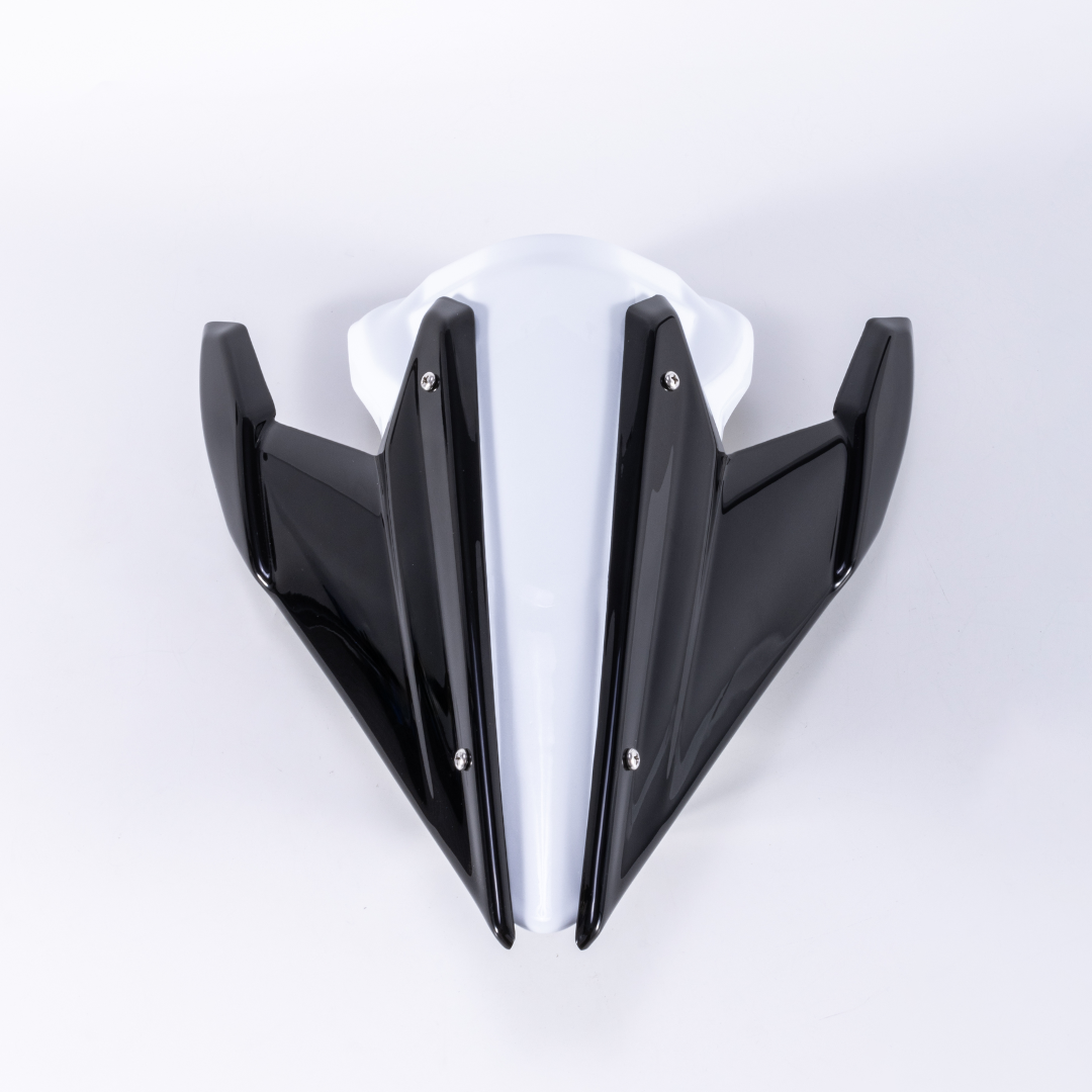 RCR Bright White Rear Seat For QJMOTOR SRK800RR（Bright Black Rear Wing）