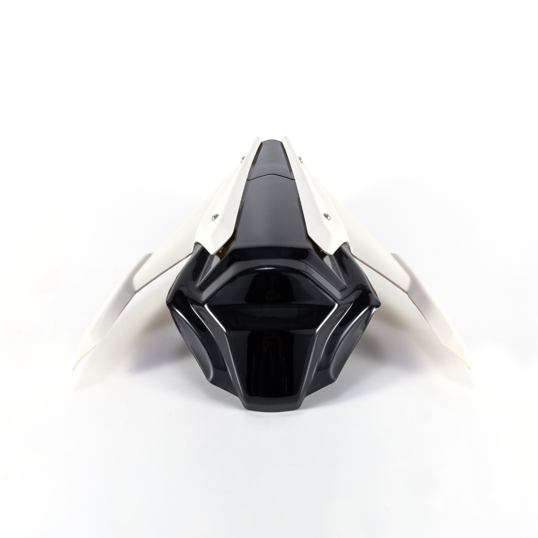 RCR Bright Black Rear Seat For QJMOTOR SRK600RS（Beige Rear Wing）