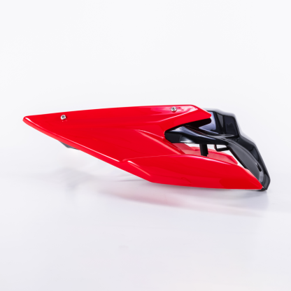 RCR Bright Black Rear Seat For QJMOTOR SRK600RS（Bright Red Rear Wing）