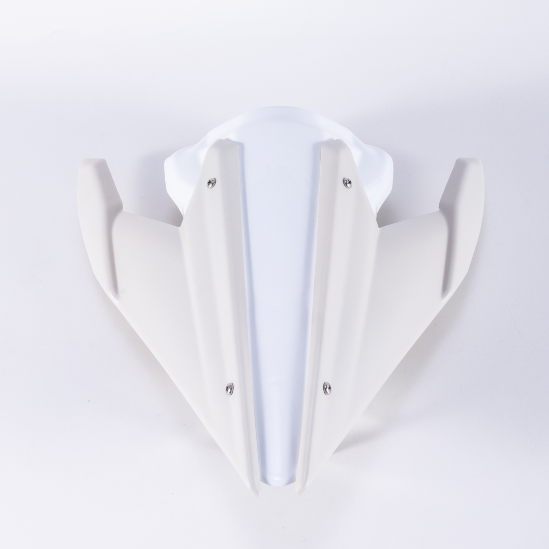 RCR Bright White Rear Seat For QJMOTOR SRK600RS(Beige Rear Wing)