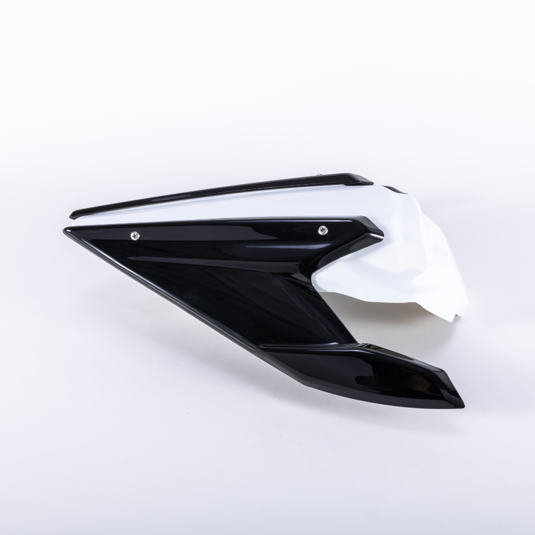 RCR Bright White Rear Seat For QJMOTOR SRK800RR（Bright Black Rear Wing）