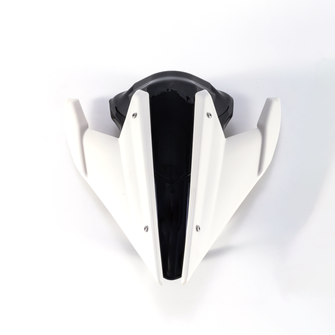 RCR Bright Black Rear Seat For QJMOTOR SRK600RS（Beige Rear Wing）
