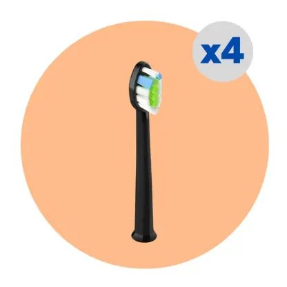 4-pack replacement brush heads for electric toothbrush