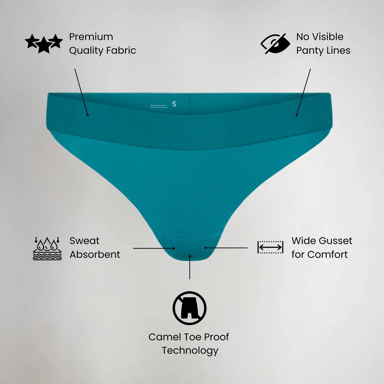 PBFul Invisible Camel Toe Thong Low Rise