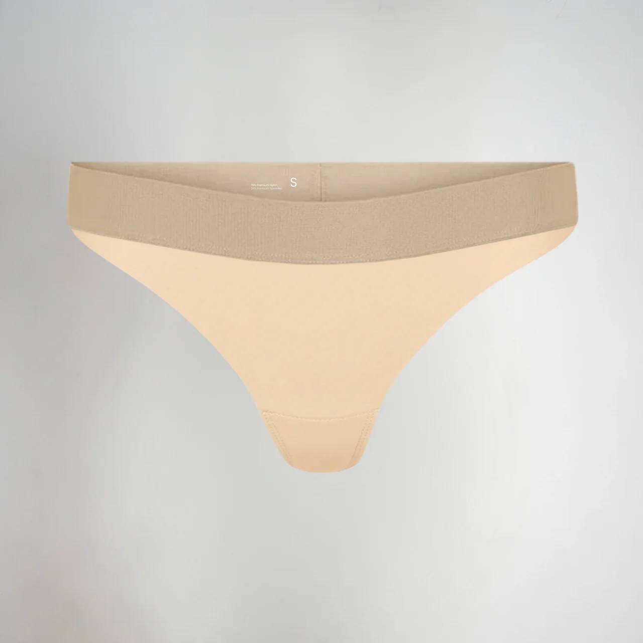 Novelva Invisible Camel Toe Thong High Rise