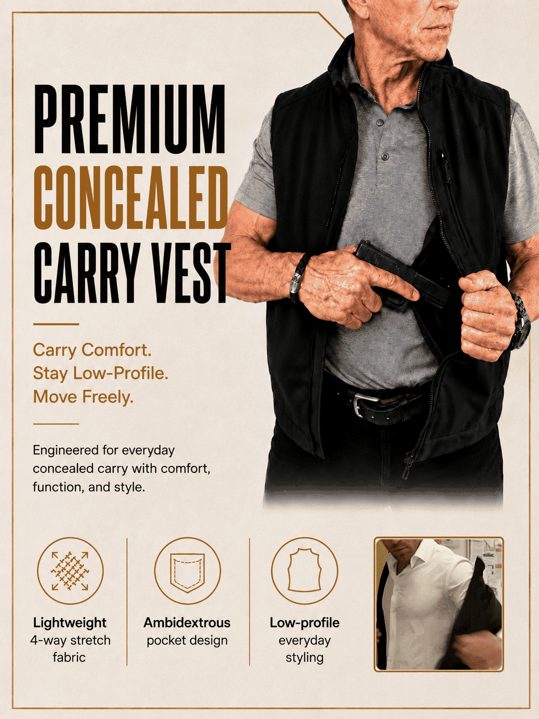 Premium Concealed Carry Vest