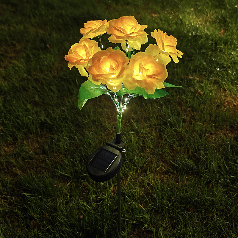 🎁🔥☀️2026 NEW Solar Simulated Garden Lights,upgraded solar panels, IP44 dustproof and waterproof
