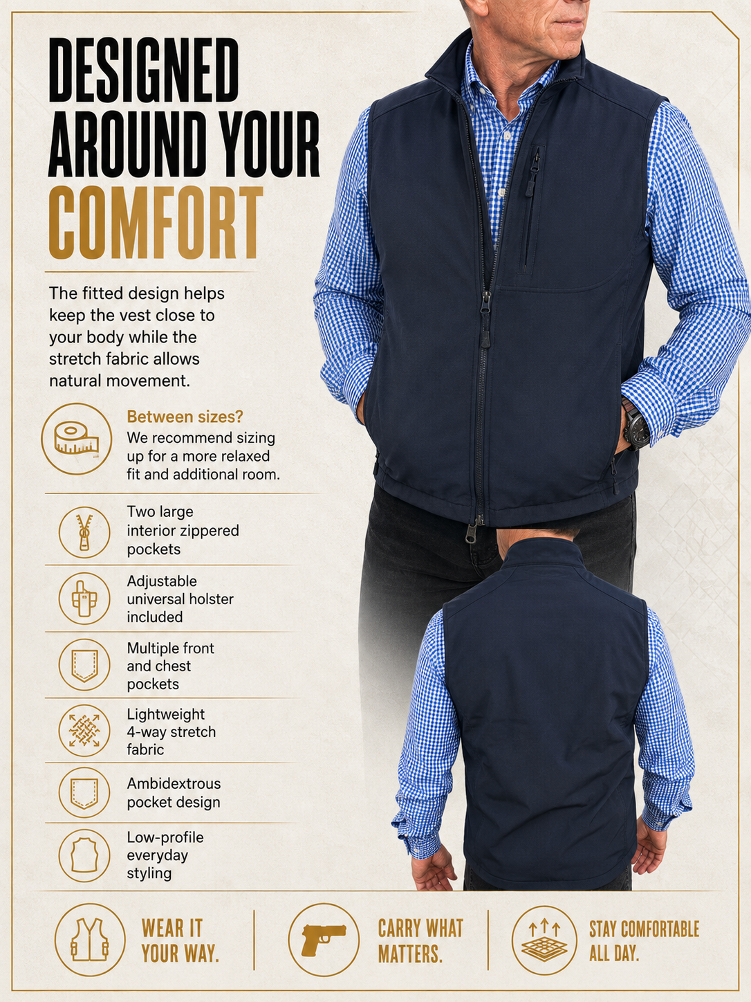 Premium Concealed Carry Vest