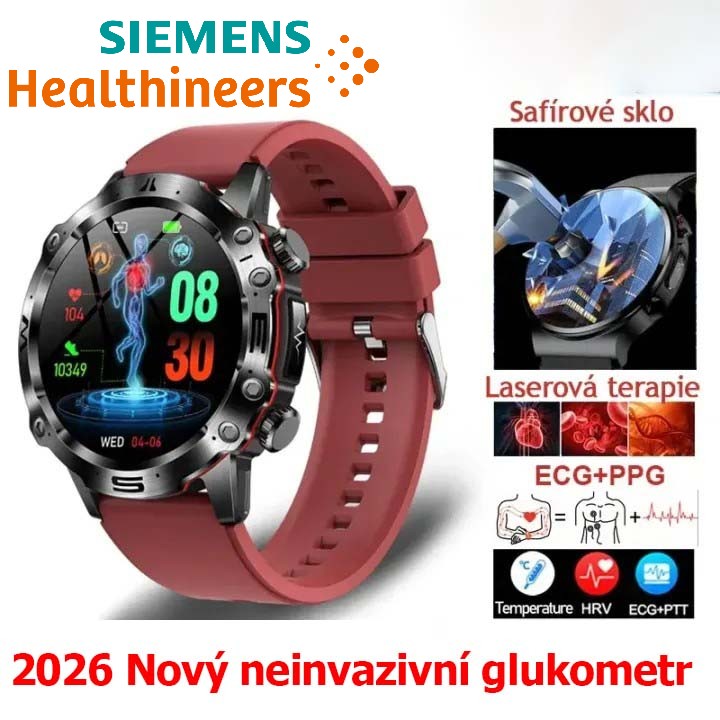 Nové chytré lékařské hodinky s umělou inteligencí z roku 2026🔥 | Monitorování zdraví EKG + PPG | Test hladiny cukru v krvi, krevních lipidů, kyseliny močové a fitness tracker