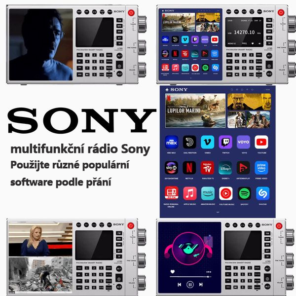 Nové rádio vše v jednom od Sony (online filmy, online hudba, televizní stanice, rádio)