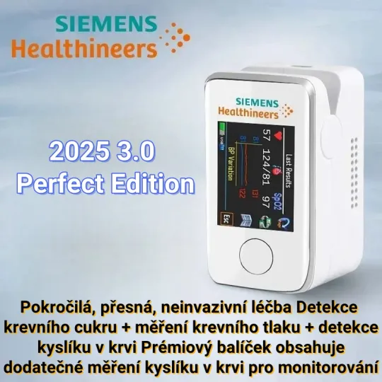 🌈 Bezbolestný glukometr Siemens, inovativní technologie uvedená na trh v roce 2025: Monitorujte cukrovku bez odběrů krve nebo vpichů jehlou