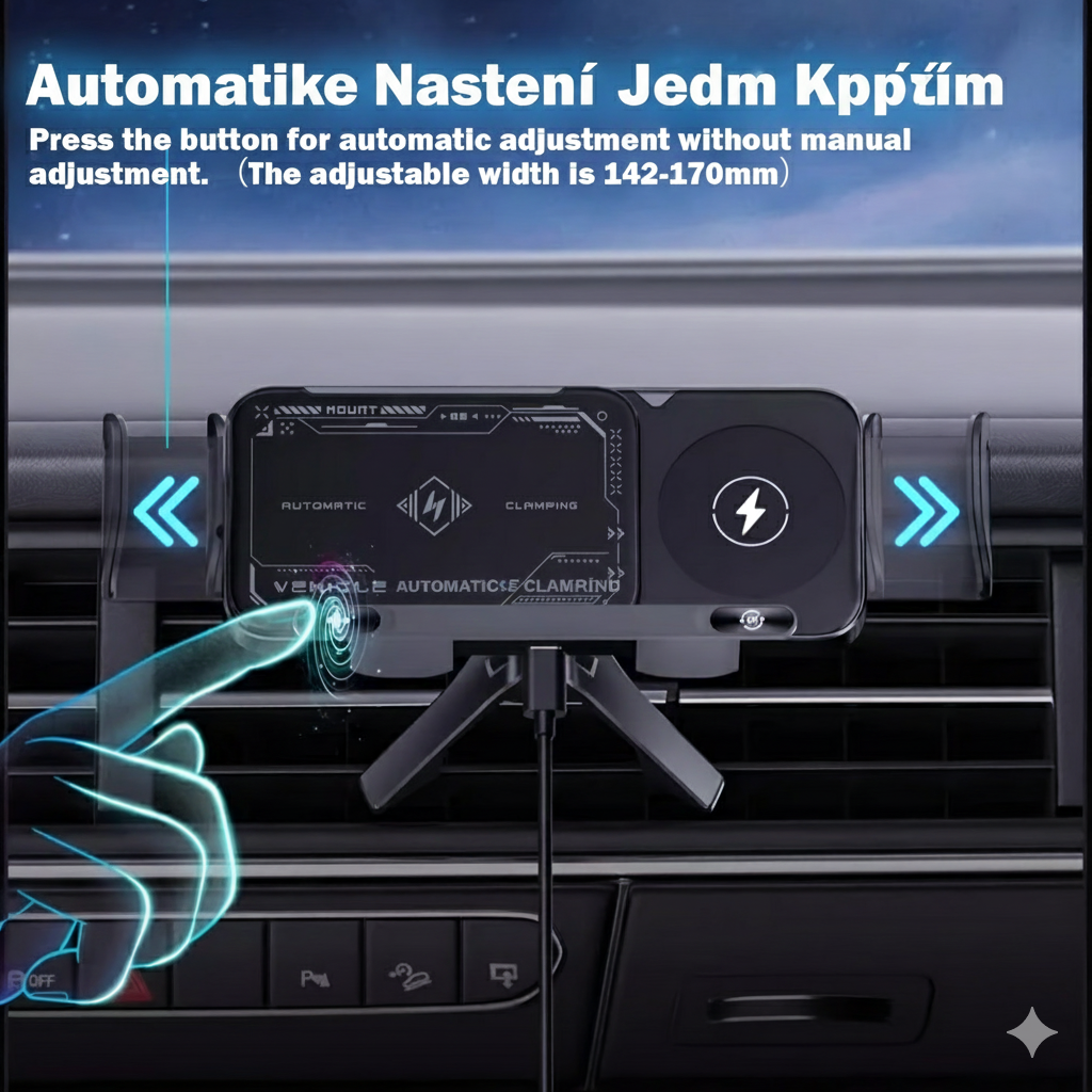 Revoluce v nabíjení v autě: Inteligentní rotace a 15W výkon