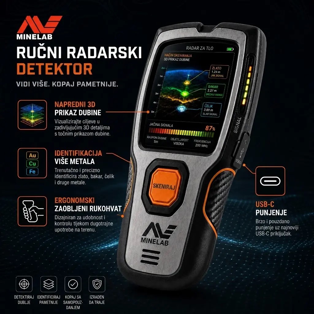 💰💰Minelab 3D podzemni radar vam omogućuje da sami vidite podzemna blaga! 👍👍