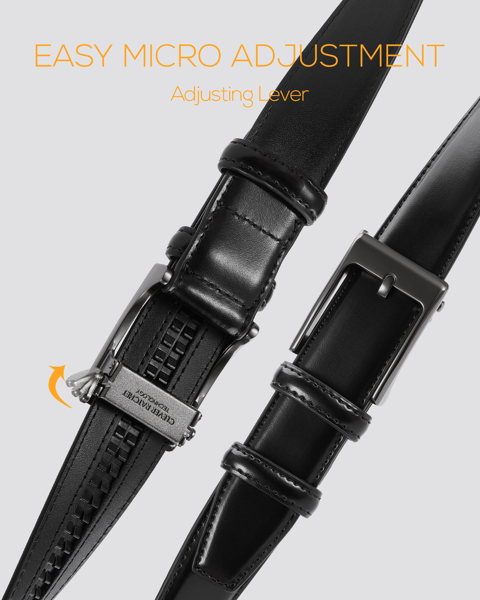 YOETEY Mens Belt Leather Belt, Classic Belt for Dress Casual 1 1/8" - Perfect Companion to Mens Shoes