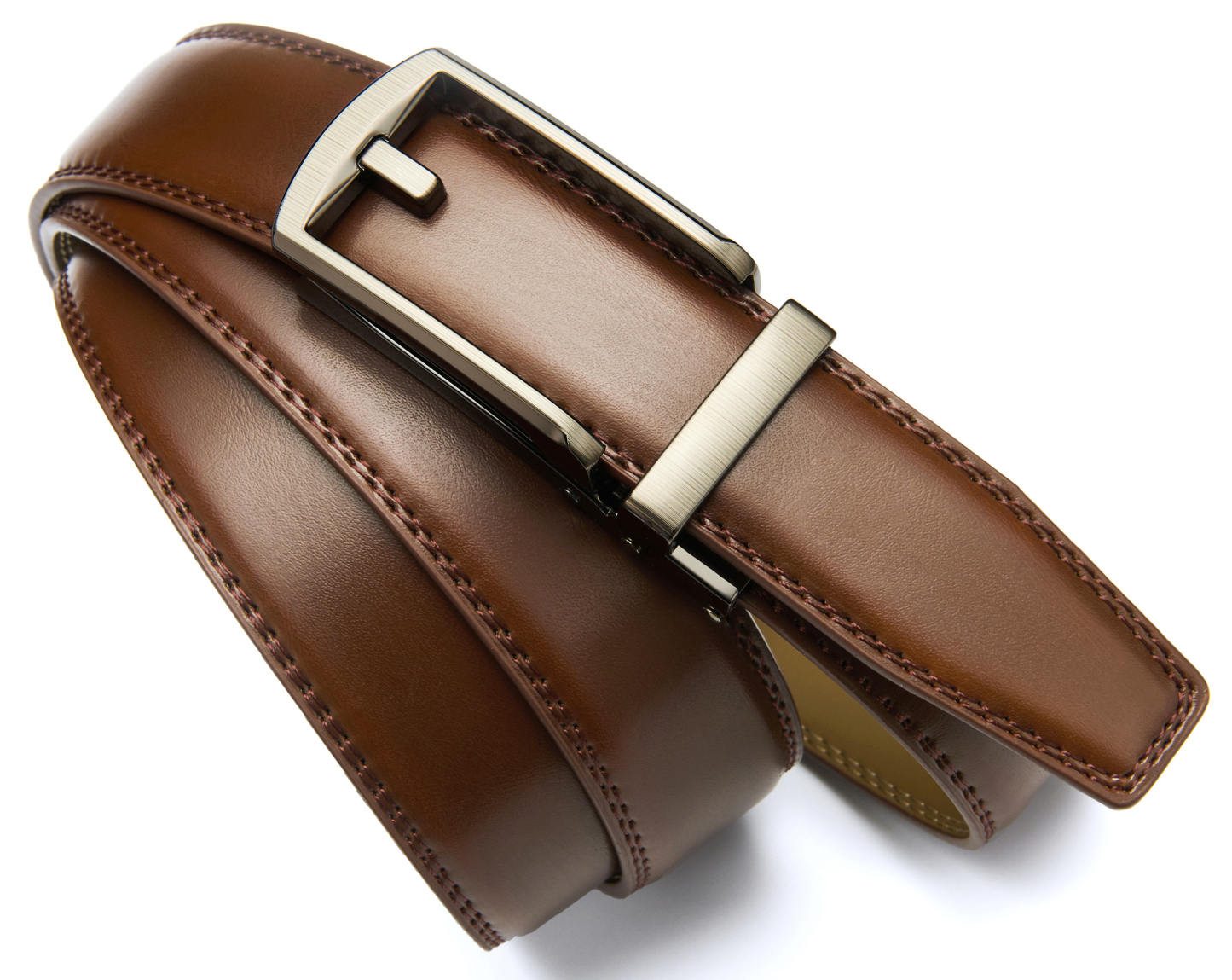 YOETEY Mens Belt Leather Ratchet Belt, Dress Belt for Men - Comfort with Click Buckle 1 1/4"(32mm)