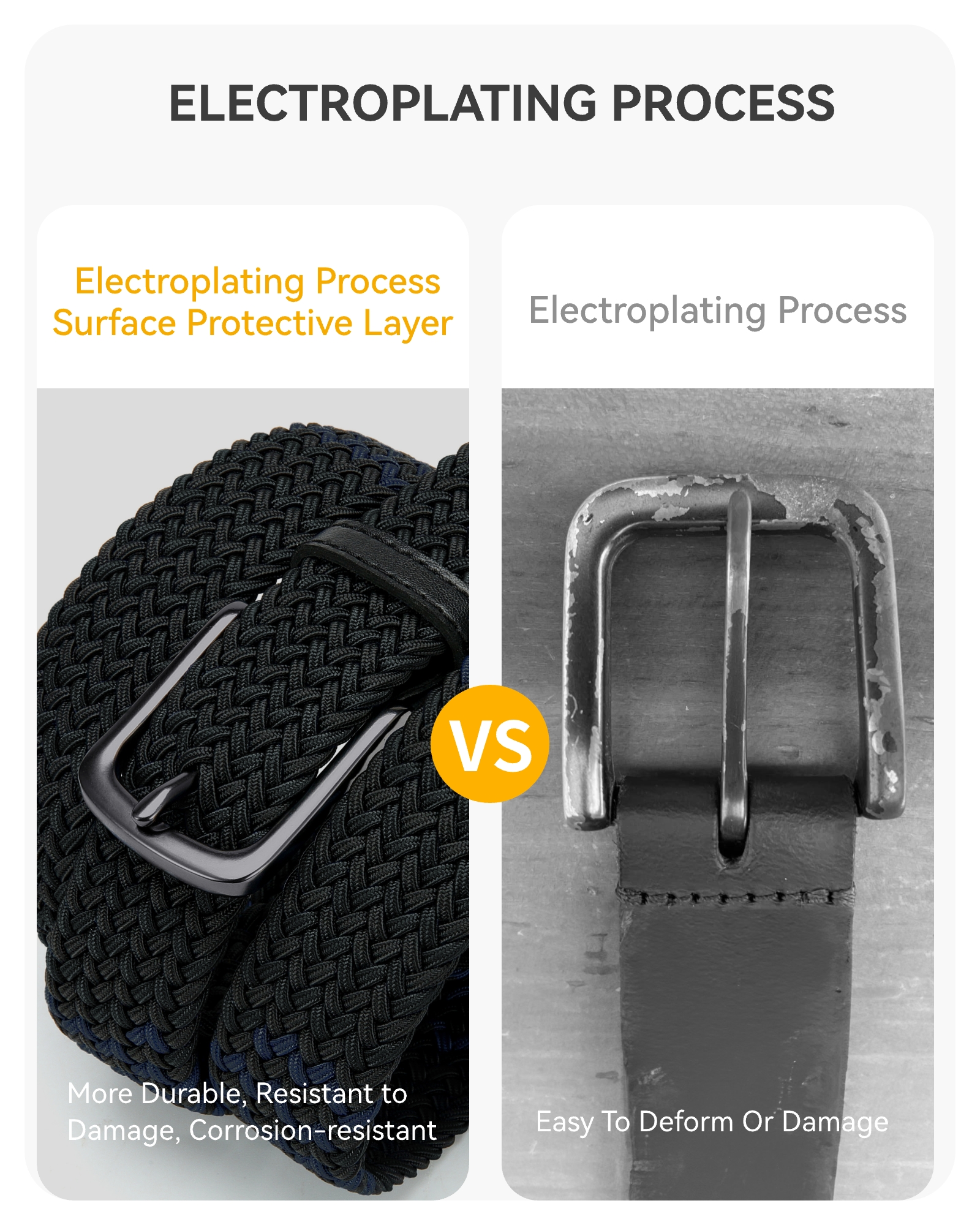 YOETEY Mens Belt Wowens Belt Elastic Braided Woven Belt, Belt for Casual Golf Pants 1 3/8"(35mm)