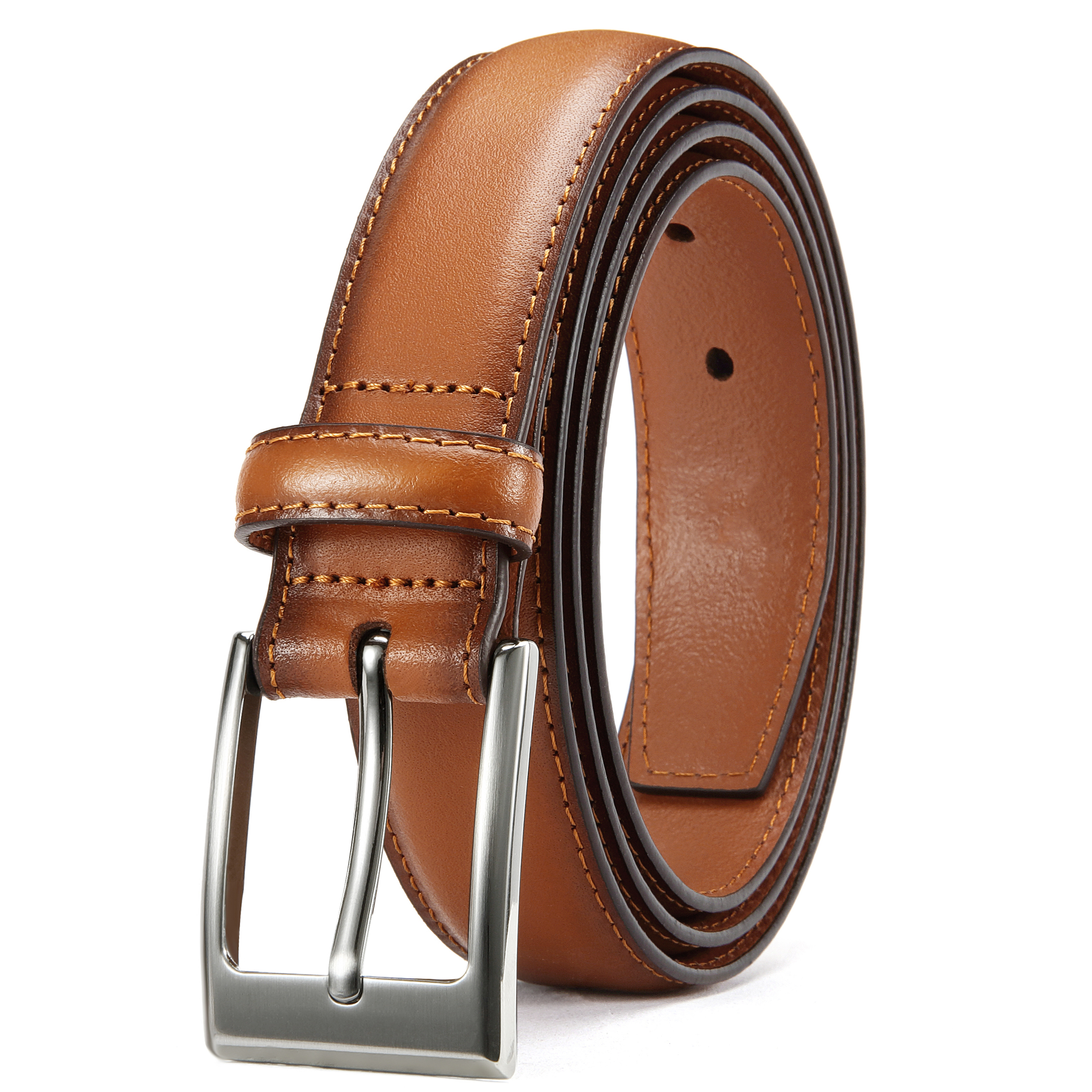 YOETEY Mens Belt Leather Belt, Classic Belt for Dress Casual 1 1/8" - Perfect Companion to Mens Shoes
