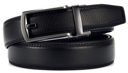 YOETEY Mens Belt Leather Ratchet Belt, Dress Belt for Men - Comfort with Click Buckle 1 1/4"(32mm)