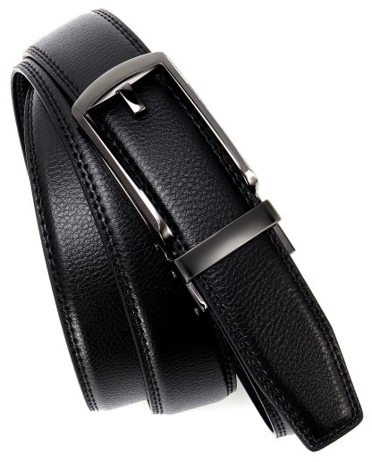 YOETEY Mens Belt Leather Ratchet Belt, Dress Belt for Men - Comfort with Click Buckle 1 1/4"(32mm)