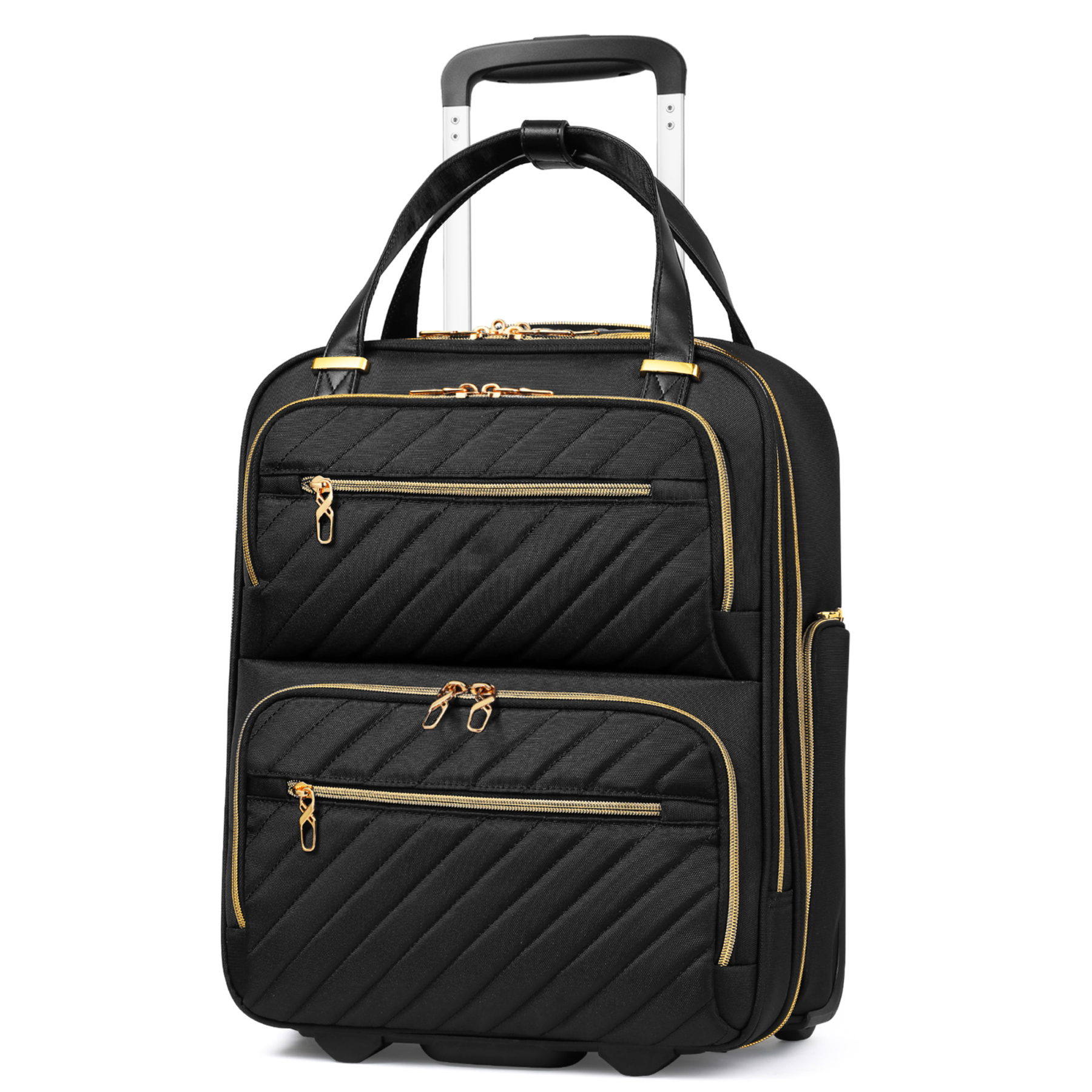 YOETEY Underseat Carry on Luggage - Softside Lightweight Suitcase with Wheels for Adult Trip 16 inch