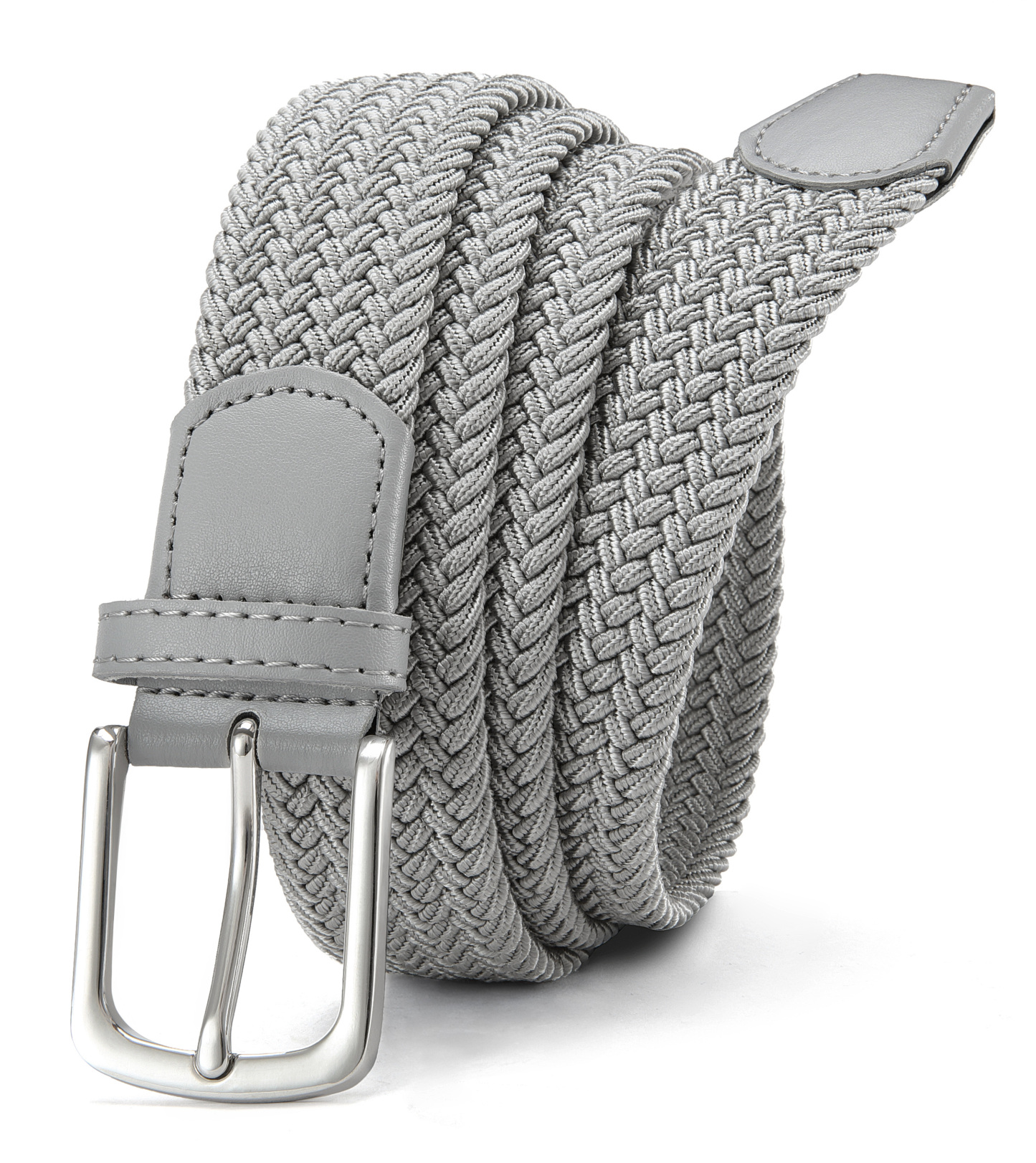 YOETEY Mens Belt Wowens Belt Elastic Braided Woven Belt, Belt for Casual Golf Pants 1 3/8"(35mm)