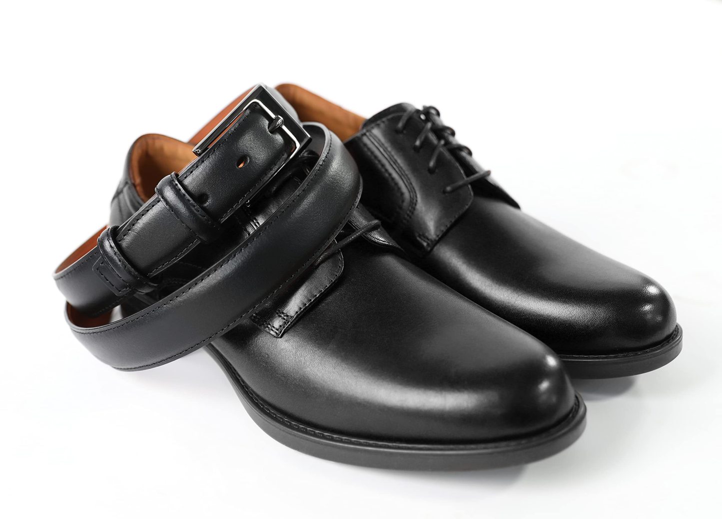 YOETEY Mens Belt Leather Belt, Classic Belt for Dress Casual 1 1/8" - Perfect Companion to Mens Shoes