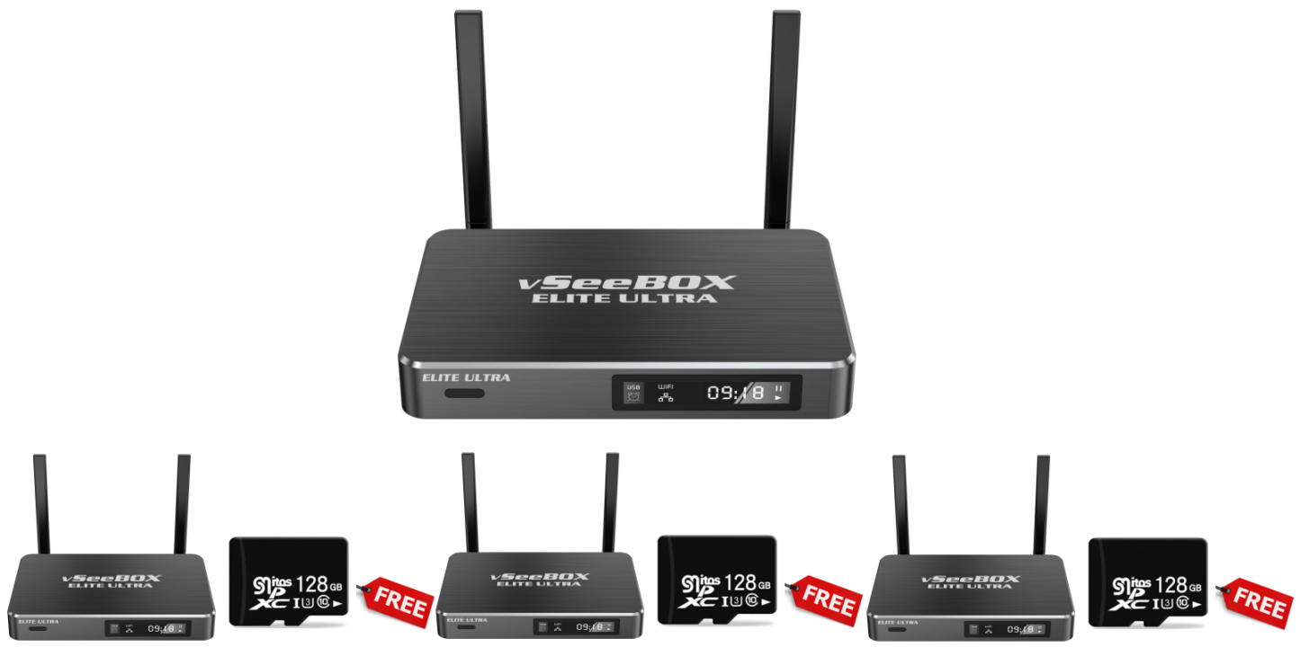 vSeeBox Elite Ultra(3-Pack) Bundle