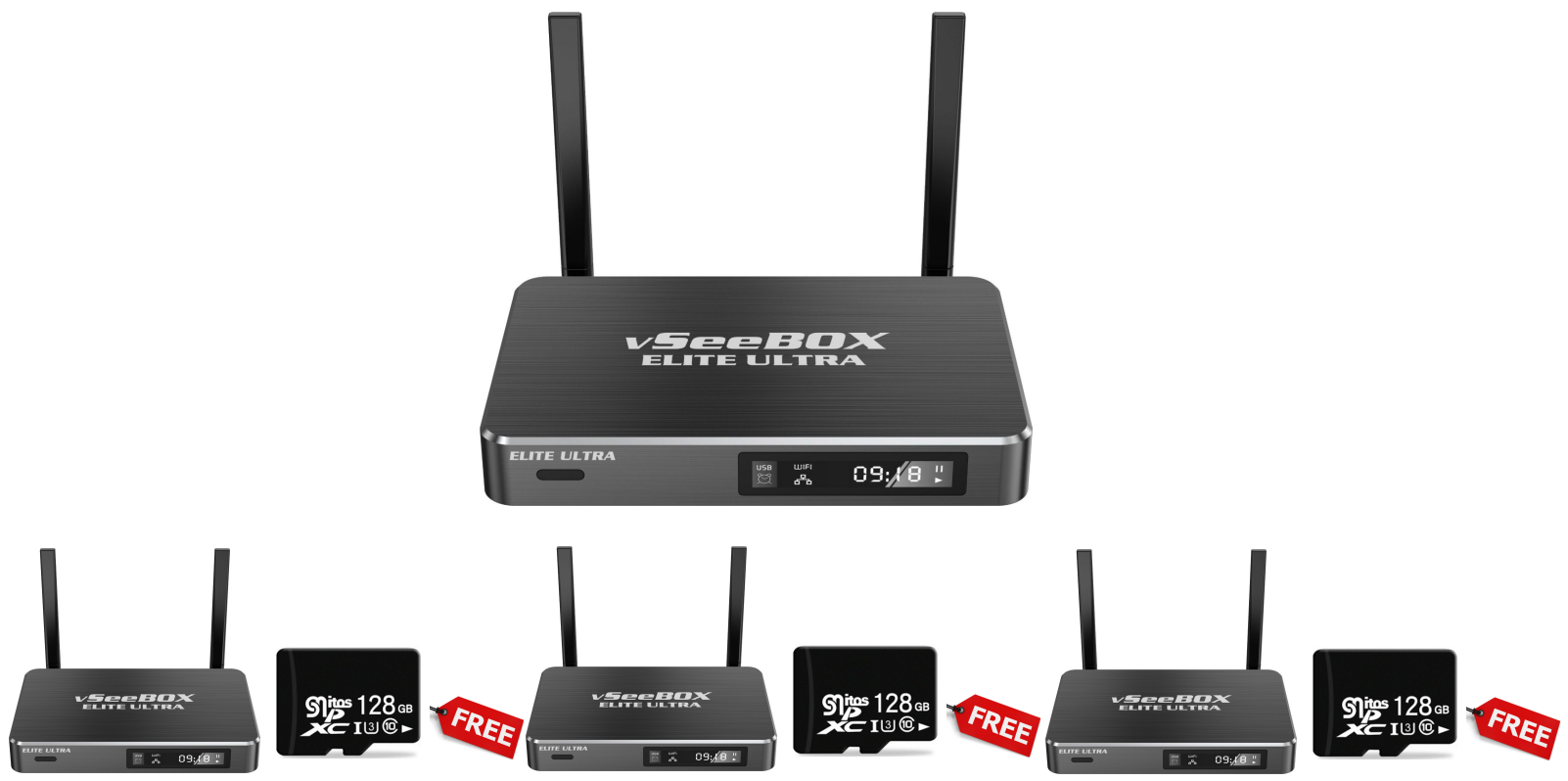 vSeeBox Elite Ultra(3-Pack) Bundle