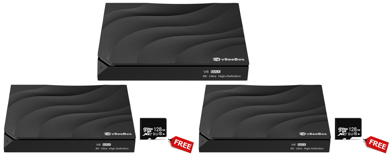 vSeeBox V6 Max (2-Pack) Bundle