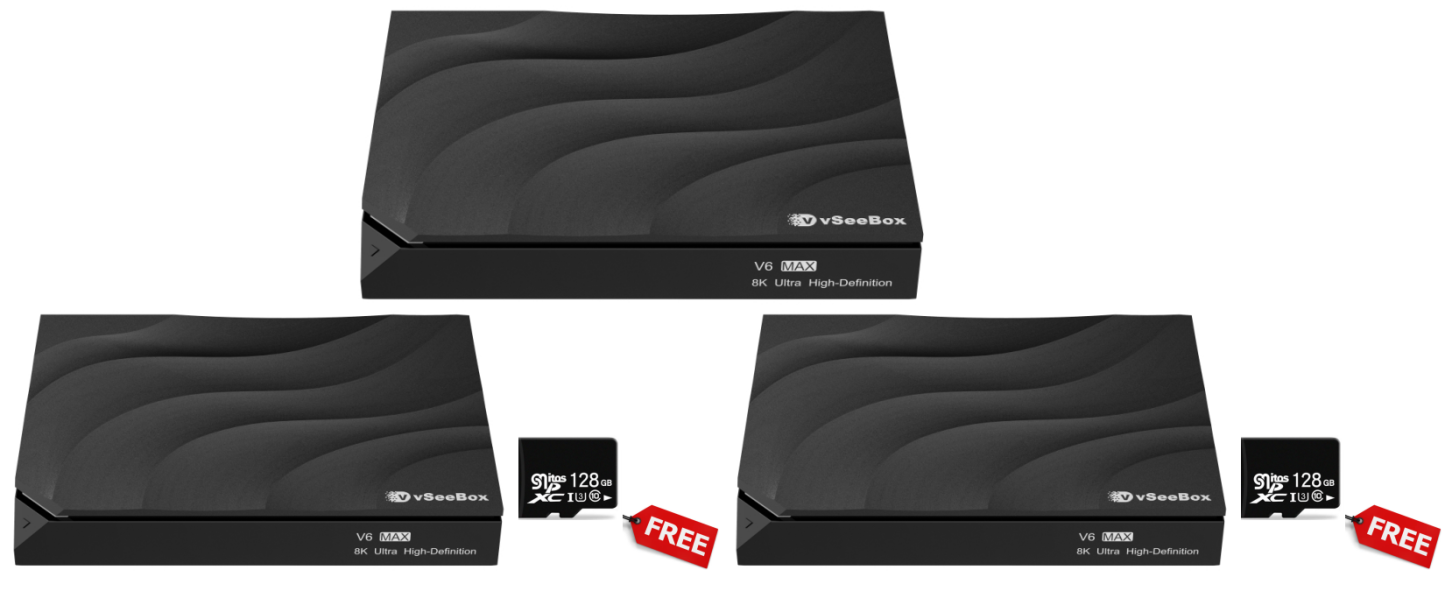 vSeeBox V6 Max (2-Pack) Bundle