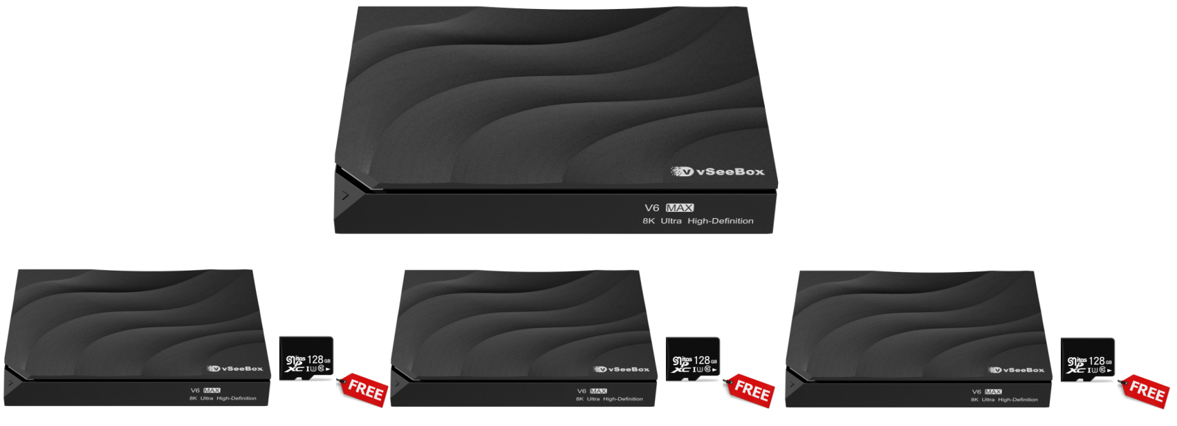 vSeeBox V6 Max (3-Pack) Bundle