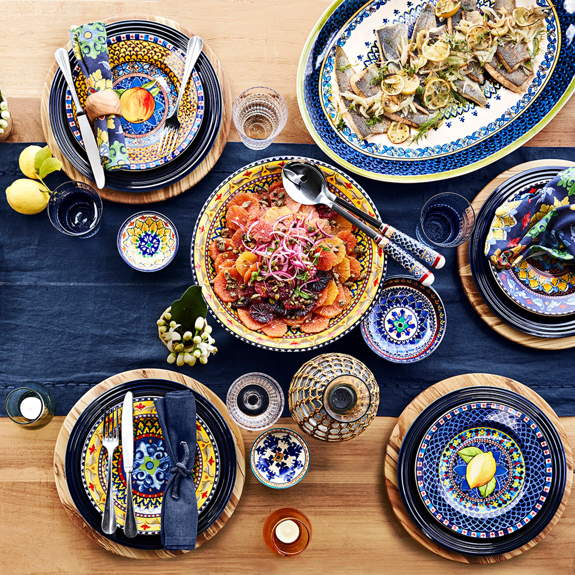 Sicily Ceramic Salad Plates