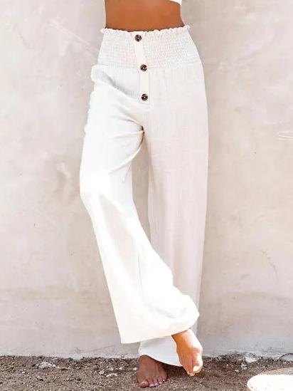 Elegant cotton& linen women's pants