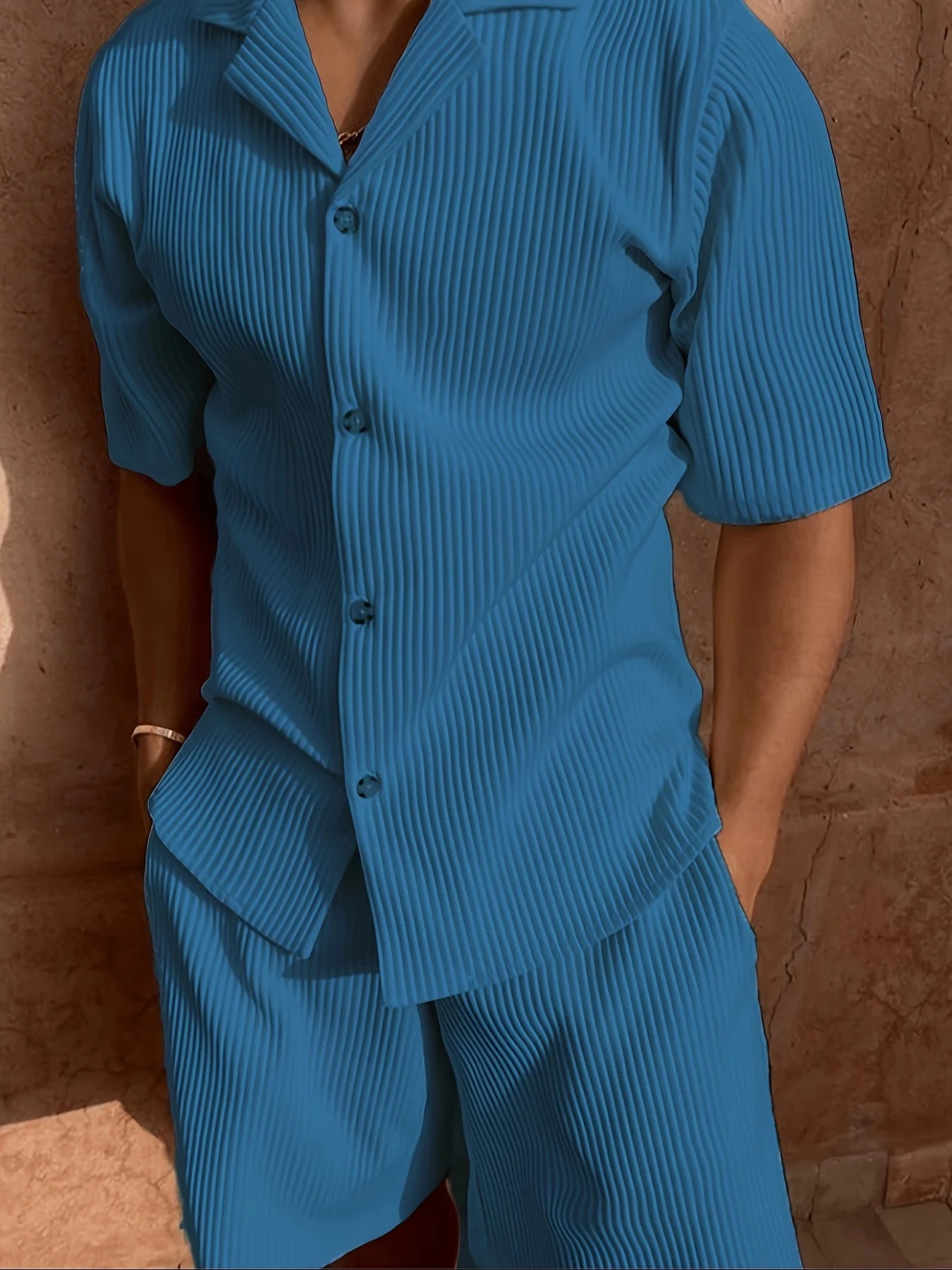 Men's corduroy casual lapel suit