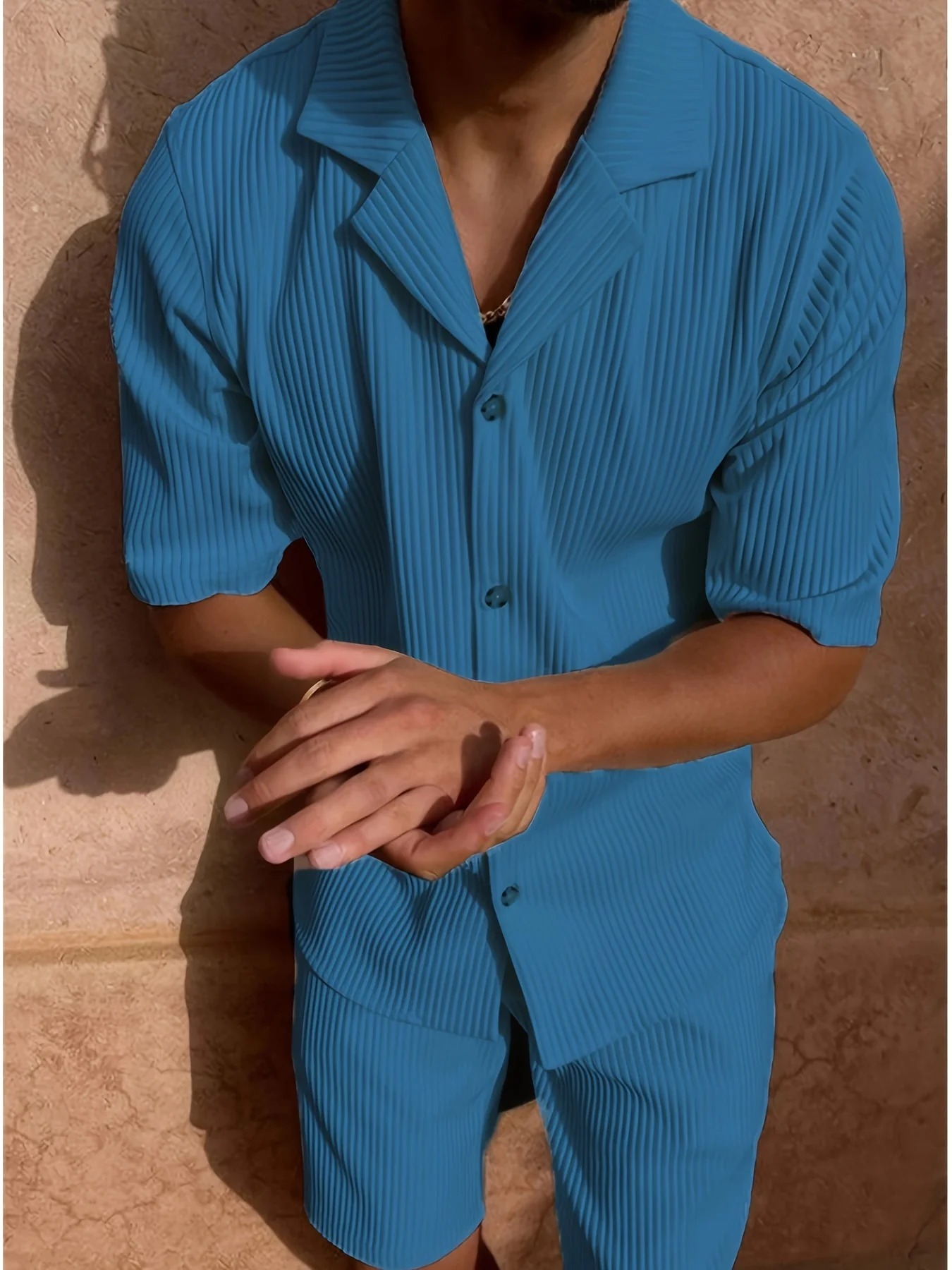 Men's corduroy casual lapel suit