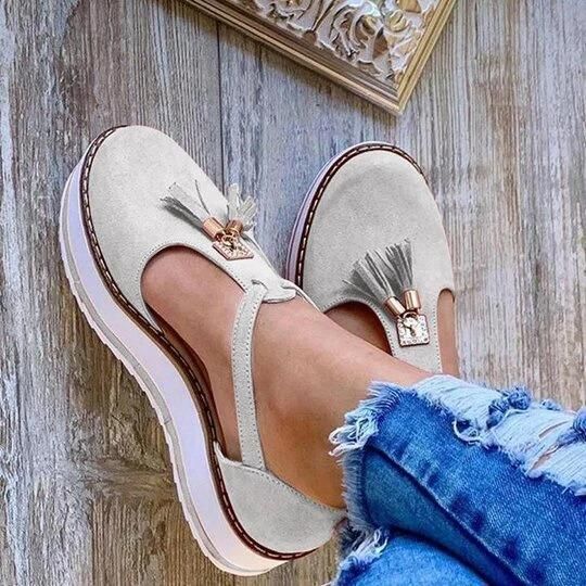 Women's Orthopedic Casual Platform Flat Comfort Shoes