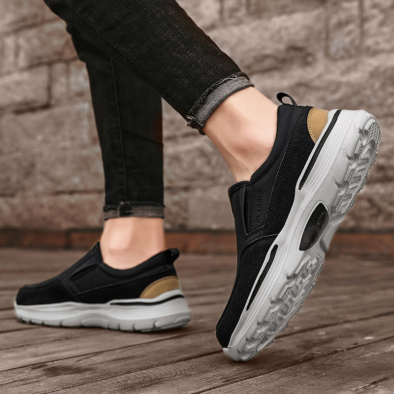 Men's Casual Comfort Slip On Platform Orthopedic Loafers