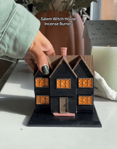 Salem Massachusetts Witch House™ Handmade Halloween Autumn Incense Burner